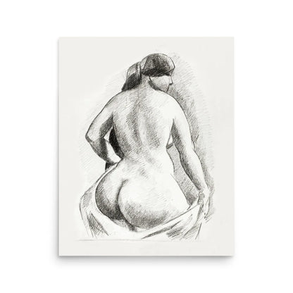 Disrobed woman