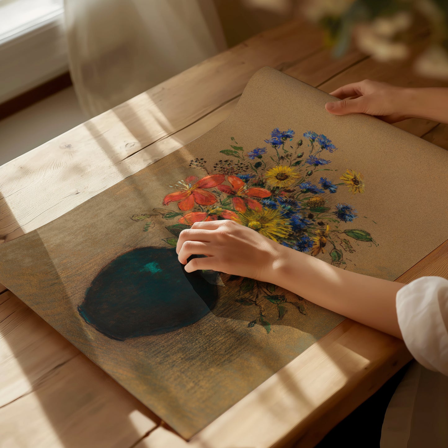 Wild Flowers In Vase